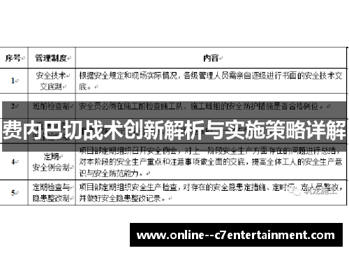 费内巴切战术创新解析与实施策略详解 费内巴切战术创新解析与实施策略详解